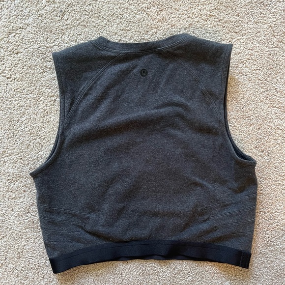 Lululemon Gray Cropped Muscle Tank - Picture 2 of 2